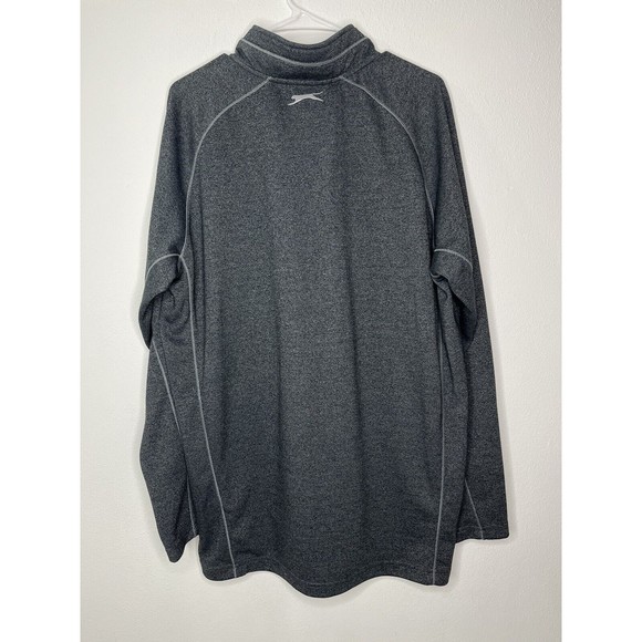 Slazenger Long Sleeve 1/4 Zip Shirt Golf Size Mens XXL Charcoal Gray - Picture 8 of 16